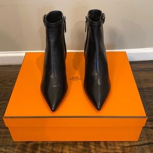 HERMES Booties in black 100% Authentic